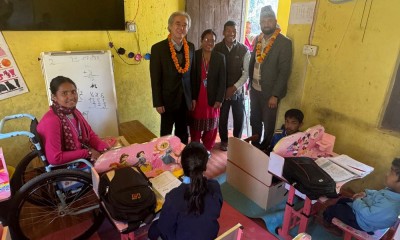  दाइगु ग्वांगम्योंगको सहयोगमा सुधारियो सुप विद्यालयको कक्षाकोठा 